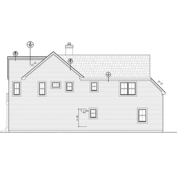 Mountain House Plan Right Elevation - Catori Modern Two-Story Home 026D-1913 - Search House Plans and More