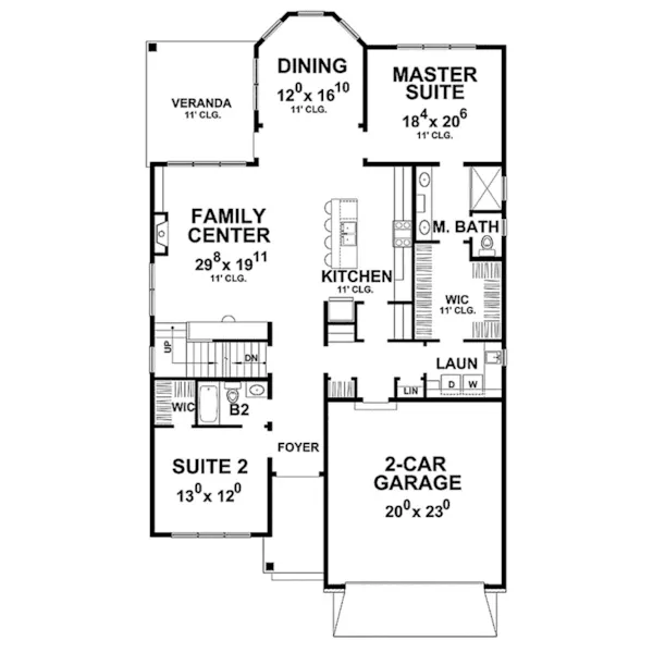 Country House Plan First Floor - Kent Hill Traditional Home 026D-1914 - Shop House Plans and More