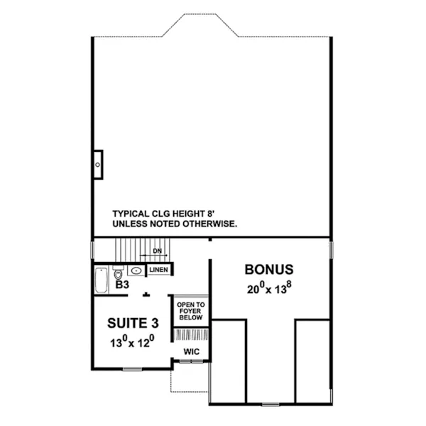 Country House Plan Second Floor - Kent Hill Traditional Home 026D-1914 - Shop House Plans and More