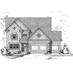 Arts & Crafts House Plan Front Image of House - Pacland Traditional Home 026D-1917 - Shop House Plans and More