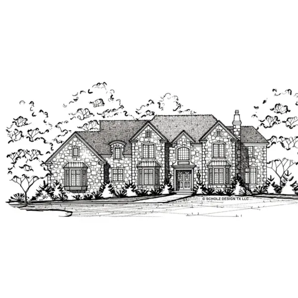 Traditional House Plan Front Image of House - Robbin Manor Luxury Home 026D-1918 - Shop House Plans and More