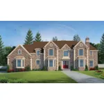 Traditional House Plan Front of Home - Robbin Manor Luxury Home 026D-1918 - Shop House Plans and More