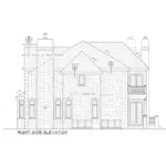 Traditional House Plan Right Elevation - Robbin Manor Luxury Home 026D-1918 - Shop House Plans and More