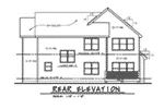 Traditional House Plan Rear Elevation - Sexton Way Traditional Home 026D-1920 - Shop House Plans and More