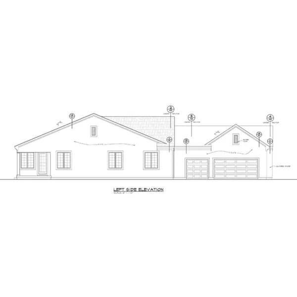 European House Plan Left Elevation - Waltz Mill Ranch Home 026D-1922 - Shop House Plans and More