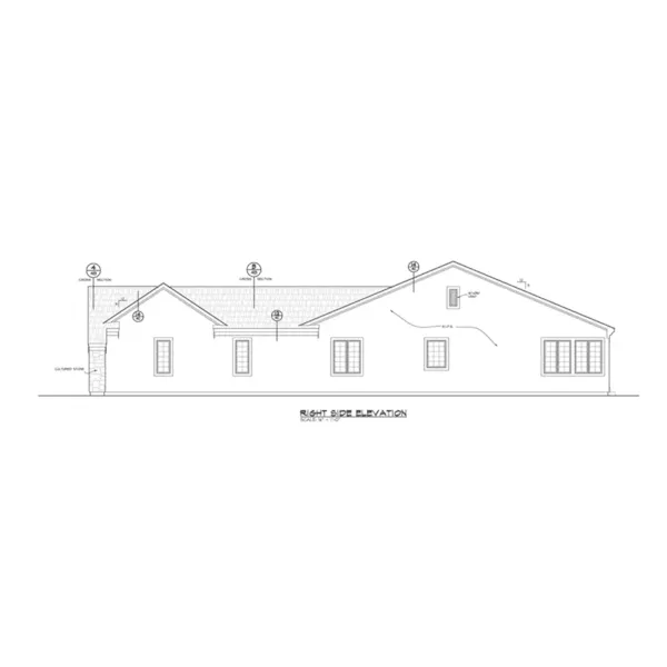 European House Plan Right Elevation - Waltz Mill Ranch Home 026D-1922 - Shop House Plans and More