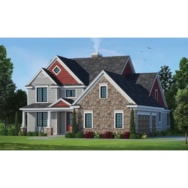 Country House Plan Front of Home - Geyer Glen Craftsman Home 026D-1923 - Search House Plans and More