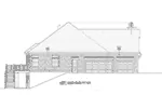 Ranch House Plan Left Elevation - Gulliver Ranch Home 026D-1924 - Search House Plans and More