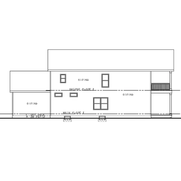 Craftsman House Plan Left Elevation - Sea Scape Modern Farmhouse 026D-1925 - Shop House Plans and More