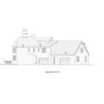 European House Plan Left Elevation - Huntsinger Luxury Home 026D-1927 - Shop House Plans and More