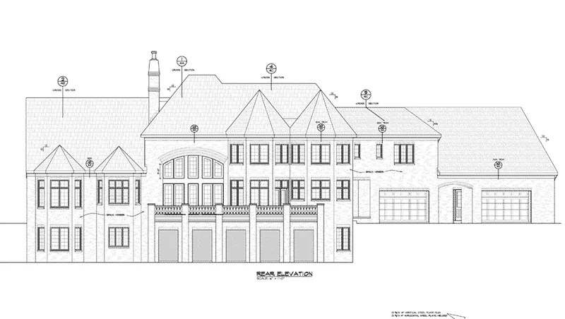 Traditional House Plan Rear Elevation - 026D-1927 - Shop House Plans and More