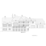 European House Plan Rear Elevation - Huntsinger Luxury Home 026D-1927 - Shop House Plans and More