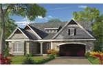Rustic House Plan Front of Home - Louanna Ranch Home 026D-1930 - Shop House Plans and More
