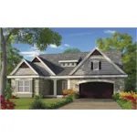 Craftsman House Plan Front of Home - Louanna Ranch Home 026D-1930 - Shop House Plans and More