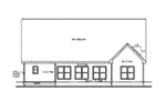 Ranch House Plan Rear Elevation - Louanna Ranch Home 026D-1930 - Shop House Plans and More