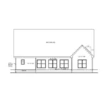 Craftsman House Plan Rear Elevation - Louanna Ranch Home 026D-1930 - Shop House Plans and More