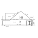 Craftsman House Plan Right Elevation - Louanna Ranch Home 026D-1930 - Shop House Plans and More