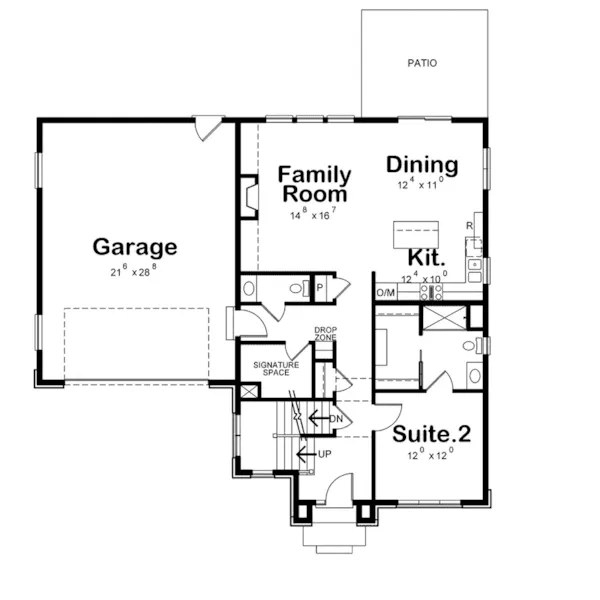 Bungalow House Plan First Floor - Norwich Traditional Home 026D-1931 - Shop House Plans and More