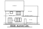 Bungalow House Plan Rear Elevation - Norwich Traditional Home 026D-1931 - Shop House Plans and More