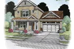 Craftsman House Plan Front Photo 02 - Burwell Road Country Home 026D-1933 - Shop House Plans and More
