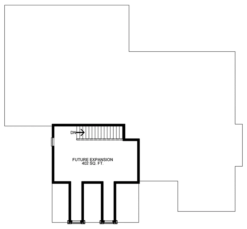 Ranch House Plan Second Floor - Raphaela European Home 026D-1934 - Shop House Plans and More