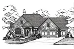 Arts & Crafts House Plan Front Image of House - Autumn Gate Ranch Home 026D-1935 - Search House Plans and More