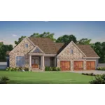 Craftsman House Plan Front of Home - Autumn Gate Ranch Home 026D-1935 - Search House Plans and More