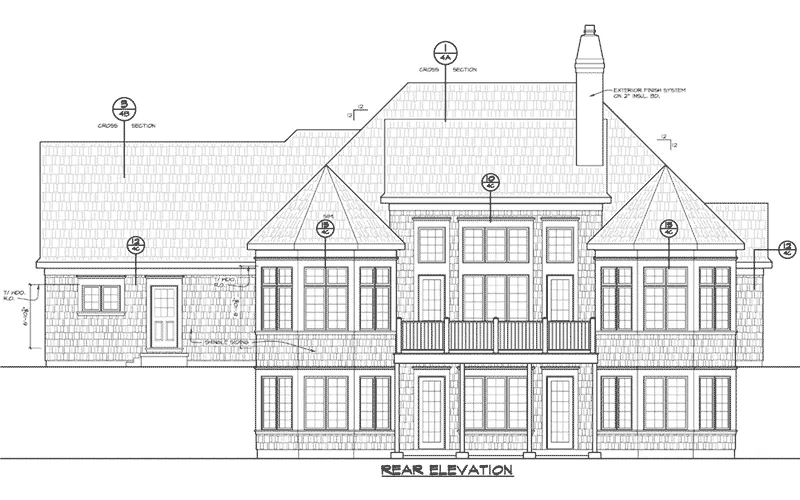 Ranch House Plan Rear Elevation - Autumn Gate Ranch Home 026D-1935 - Search House Plans and More