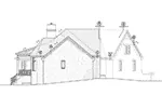 Country French House Plan Left Elevation - 026D-1936 - Shop House Plans and More