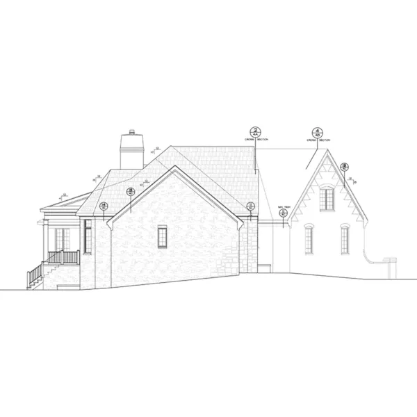 European House Plan Left Elevation - Ryanwood Luxury Home 026D-1936 - Shop House Plans and More