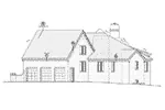 Country French House Plan Right Elevation - 026D-1936 - Shop House Plans and More