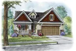Ranch House Plan Front Image - Newton Pike Rustic Ranch Home 026D-1940 - Shop House Plans and More