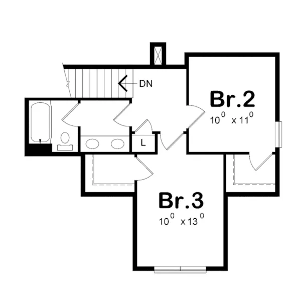 Country House Plan Second Floor - Copper Canyon Craftsman Home 026D-1941 - Shop House Plans and More