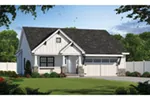 Craftsman House Plan Front of Home - Pinebay Tudor Home 026D-1942 - Shop House Plans and More