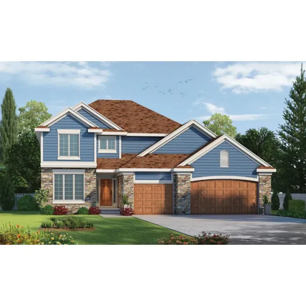 Front of Home - Hoffmans Two-Story Home 026D-1944 - Shop House Plans and More