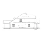 Left Elevation - Hoffmans Two-Story Home 026D-1944 - Shop House Plans and More