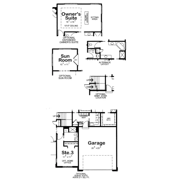 Optional Basement - Hoffmans Two-Story Home 026D-1944 - Shop House Plans and More