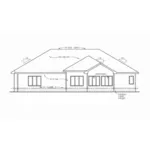 Italian House Plan Rear Elevation - Ridder Pointe European Home 026D-1945 - Shop House Plans and More