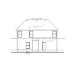 Rear Elevation - Mayersville Country Home 026D-1947 - Shop House Plans and More