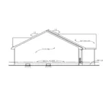 Ranch House Plan Left Elevation - Narwhall Ranch Home 026D-1948 - Shop House Plans and More