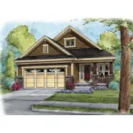 Ranch House Plan Front of Home - Prewitt Creek Craftsman Home 026D-1951 - Shop House Plans and More