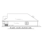 Ranch House Plan Right Elevation - Prewitt Creek Craftsman Home 026D-1951 - Shop House Plans and More