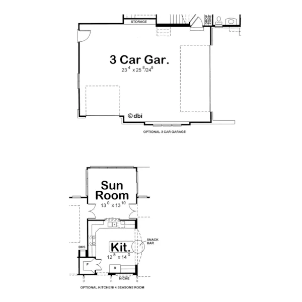 Country French House Plan Optional Second Floor - Louisa Hill Two-Story Home 026D-1954 - Shop House Plans and More