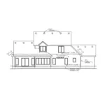 Country French House Plan Rear Elevation - Louisa Hill Two-Story Home 026D-1954 - Shop House Plans and More