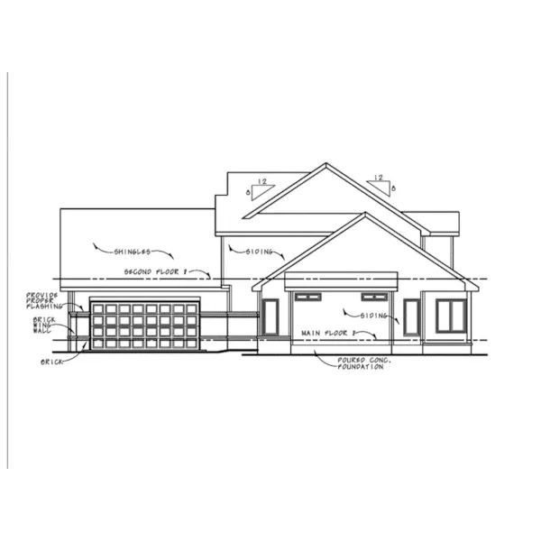 Country French House Plan Right Elevation - Louisa Hill Two-Story Home 026D-1954 - Shop House Plans and More