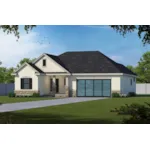 Arts & Crafts House Plan Front of Home - Abell Modern Ranch Home 026D-1960 - Shop House Plans and More