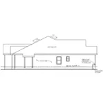 Arts & Crafts House Plan Left Elevation - Abell Modern Ranch Home 026D-1960 - Shop House Plans and More