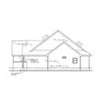 Traditional House Plan Right Elevation - Bernal Ranch Home 026D-1962 - Shop House Plans and More