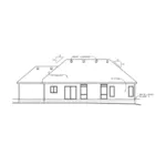 Arts & Crafts House Plan Rear Elevation - Locklear Grove Craftsman Home 026D-1965 - Shop House Plans and More