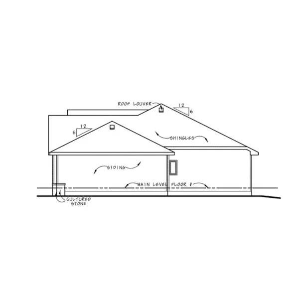 Arts & Crafts House Plan Right Elevation - Locklear Grove Craftsman Home 026D-1965 - Shop House Plans and More